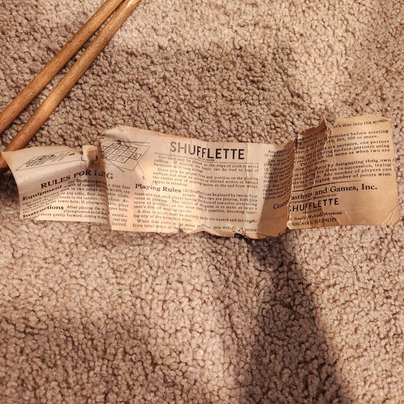 Vintage 1933 World's Fair Shufflette Century Pastimes and Games, Inc. *AS IS - Picture 15 of 15